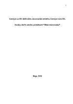 Research Papers 'Latvijas un ES dalībvalstu ekonomiskā attīstība. Latvijas vieta ES', 1.