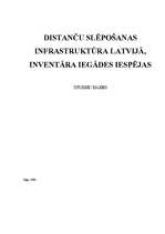 Research Papers 'Distanču slēpošanas infrastruktūra Latvijā, inventāra iegādes iespējas', 1.