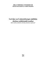 Research Papers 'Latvijas un Luksemburgas nodokļu sistēmu salīdzinošā analīze', 1.