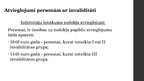 Presentations 'Invalīdu sociālās aizsardzības finansējums Latvijā', 6.