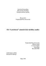 Research Papers 'SIA "Lattelekom" saimnieciskās darbības analīze', 1.