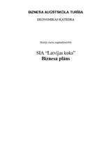 Business Plans 'SIA “Latvijas koks”', 1.