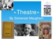 Presentations '"Theatre" book review', 3.