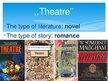 Presentations '"Theatre" book review', 4.
