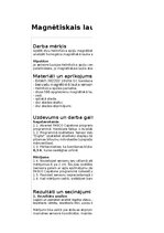 Samples 'Magnētiskais lauks', 1.