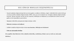 Presentations 'Makulas deģenerācija', 4.