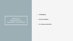 Presentations 'Makulas deģenerācija', 11.