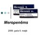 Presentations 'Antibiotika - meropenēms', 1.