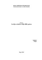 Research Papers 'Latvijas attīstības vīzija 2020.gadam', 1.