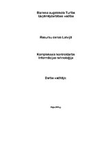 Summaries, Notes 'Resursu cenas Latvijā', 1.