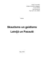 Research Papers 'Skautisms un gaidisms Latvijā un pasaulē', 1.
