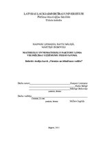 Research Papers 'Materiālo un nemateriālo faktoru loma viesmīlības uzņēmumu piedāvājumā', 1.