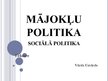 Presentations 'Mājokļa politika. Sociālā politika', 1.