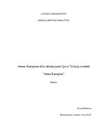 Research Papers 'Annas Kareņinas tēla raksturojums Ļeva Tolstoja romānā "Anna Kareņina"', 1.