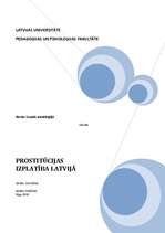 Research Papers 'Prostitūcija Latvijā', 1.
