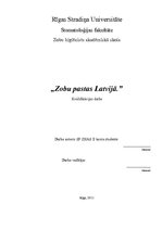 Research Papers 'Zobu pastas Latvijā', 1.