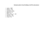 Summaries, Notes 'Types of churches in the UK', 4.