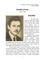 Research Papers 'Linards Laicens: biogrāfija un literārā daiļrade', 1.