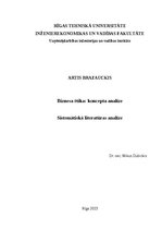 Research Papers 'Sistemātiskā literatūras analīze: Biznesa ētika, Koncepta analīze', 1.