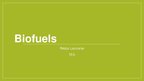 Presentations 'Biofuels', 1.