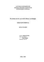 Summaries, Notes 'Praktisko darbu materiāli elitisma socioloģijā. Gaetano Moska', 1.