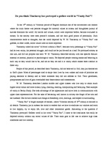 Essays 'Do You Think Thackeray has Portrayed a Godless World in "Vanity Fair"?', 1.