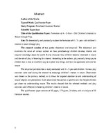 Term Papers '4 - 5 gadus vecu bērnu intereses par dabu veidošanās rotaļās', 3.