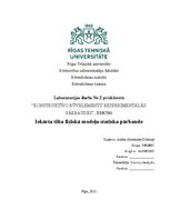 Summaries, Notes 'Iekārta tilta fiziskā modeļa statiska pārbaude', 1.