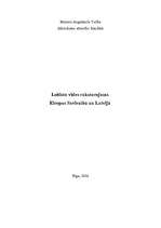 Summaries, Notes 'Lobistu vides raksturojums ES un Latvijā', 1.
