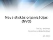 Presentations 'Nevalstiskās organizācijas (NVO)', 1.
