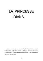 Research Papers 'La Princesse Diana', 1.