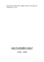 Research Papers 'Sirreālisms un Salvadors Dalī', 5.
