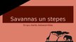 Presentations 'Savannas un Stepes', 1.
