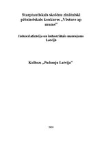 Research Papers 'Kolhozs "Padomju Latvija"', 1.