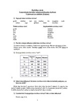 Summaries, Notes 'Darbības vārds', 1.