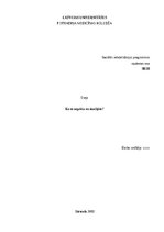 Essays 'Ko es sagaidu no studijām P. Stradiņa medicīnas koledžā?', 1.
