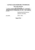 Research Papers 'Latvijas IKP attīstības tendences un struktūra 1995. – 2005.g.', 1.