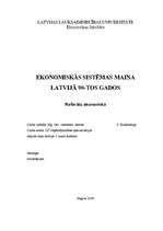 Research Papers 'Ekonomiskās sistēmas maiņa Latvijā 90-tos gados', 1.
