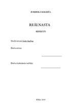 Research Papers 'Reālnasta', 1.