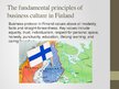 Presentations 'Business Etiquette in Finland', 3.