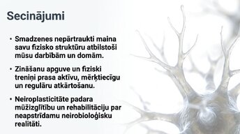Presentations 'Jaunu prasmju apguves neirobioloģija', 13.