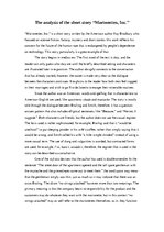 Essays 'The Analysis of Ray Bradbury's Short Story "Marionettes"', 1.