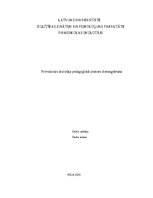 Practice Reports 'Pirmsskolas pedagoģiska prakse dienasgramata', 1.