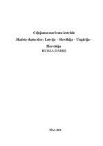 Research Papers 'Ceļojuma maršruta izstrāde Latvija-Slovākija-Ungārija-Horvātija', 1.