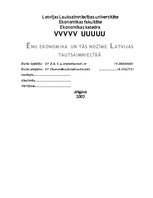Research Papers 'Ēnu ekonomika un tās nozīme Latvijas tautsaimniecībā', 1.