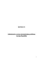 Research Papers 'Administratīvo normu sistematizācijas problēmas Latvijas Republikā', 1.