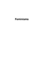Summaries, Notes 'Feminisms', 1.