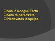 Summaries, Notes 'Programma "Google Earth"', 15.