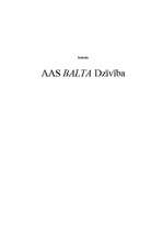 Research Papers 'AAS "BALTA Dzīvība"', 1.