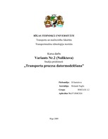 Research Papers 'Transporta procesa datormodelēšana', 1.